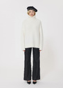 Pocciolia Sweater ecru in wool and alpaca Off-white TARA JARMON UK
