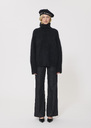 Pocciolia Sweater black wool and alpaca Black TARA JARMON UK