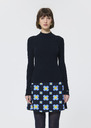 Prudie sweater midnight blue extra-fine ribbed knit Night TARA JARMON UK