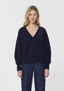 Paz sweater midnight blue merino and alpaca wool Night TARA JARMON UK