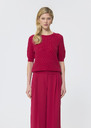 Pete sweater red merino wool Garnet TARA JARMON UK