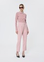 Priscilla Sweater pale pink extra-fine ribbed knit Blush TARA JARMON UK