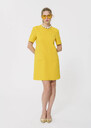 Renata dress yellow double canvas Lemon yellow TARA JARMON UK