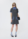 Rubina Dress grey double canvas Grey TARA JARMON UK