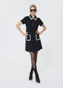 Rubina Dress black double canvas Black TARA JARMON UK
