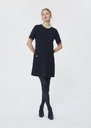 Rosella dress midnight blue crepe Night TARA JARMON UK