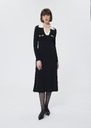 Remi sweater dress black ribbed knit Black TARA JARMON UK