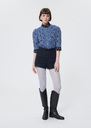 Sam shorts midnight blue iridescent tweed Night TARA JARMON UK
