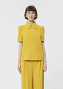 Tonino top yellow crepe Lemon yellow TARA JARMON UK