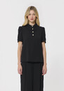 Tonino top black crepe Black TARA JARMON UK