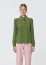 Tonio top green crepe Black, Cactus, Garnet, Night, Nut brown, Raspberry TARA JARMON UK