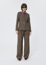 Vittoria jacket beige Prince of Wales check Taupe color TARA JARMON UK