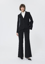 Vincent jacket black cold wool Black TARA JARMON UK