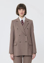 Valentino jacket beige in cold wool Taupe color TARA JARMON UK