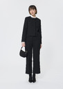 Venice Jacket black compact canvas Black TARA JARMON UK