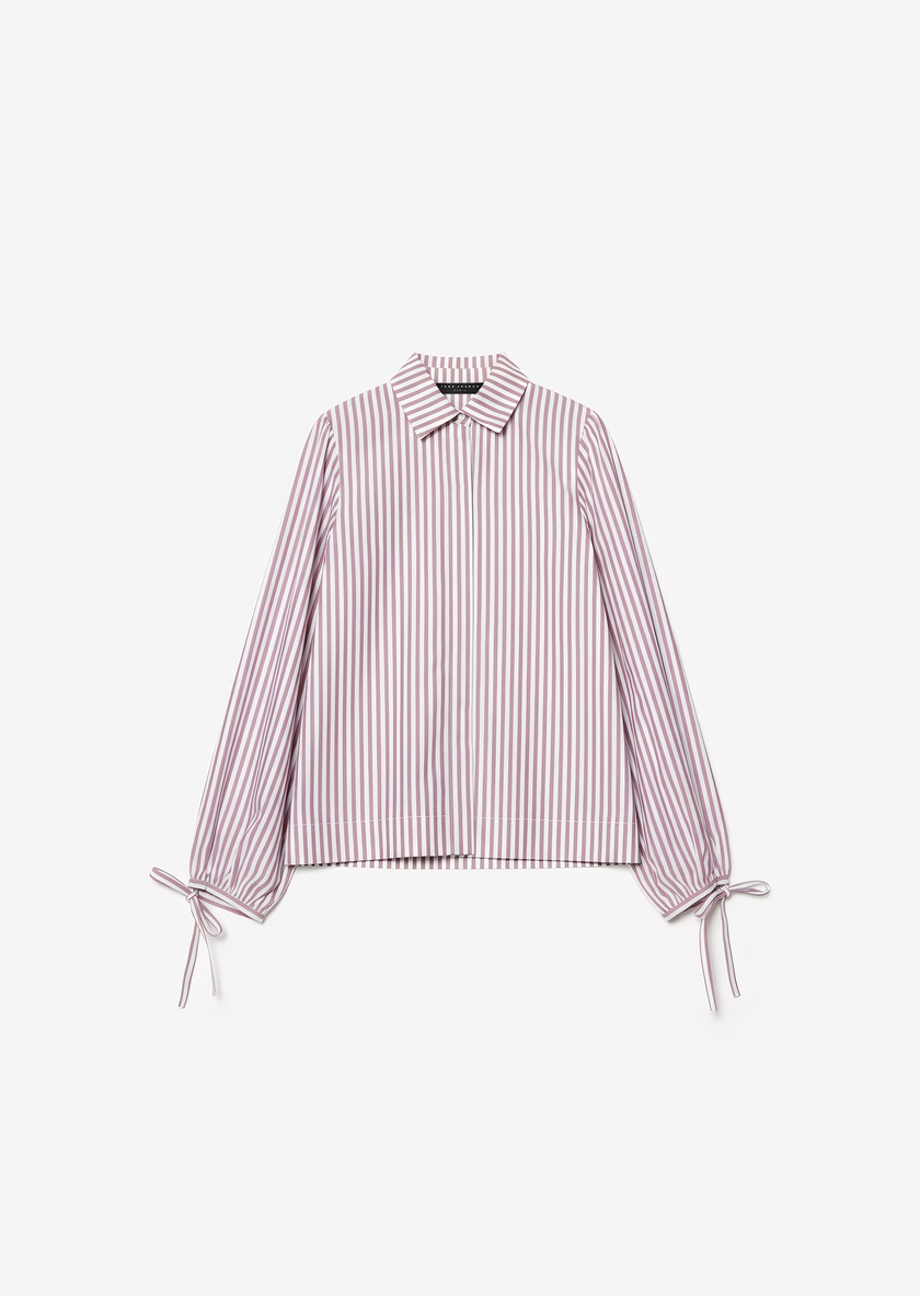 Calyette Shirt pink striped poplin Rosewood TARA JARMON UK
