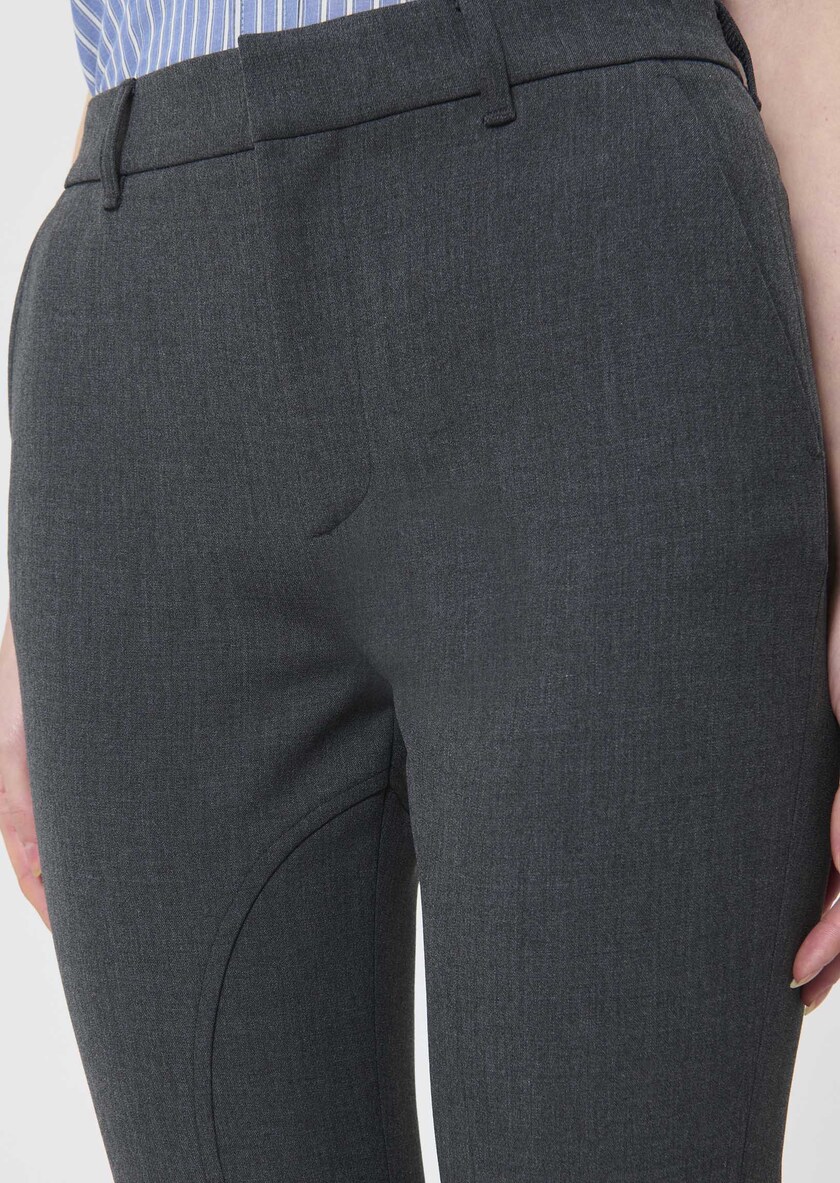 Paxton trousers grey double canvas Grey TARA JARMON UK