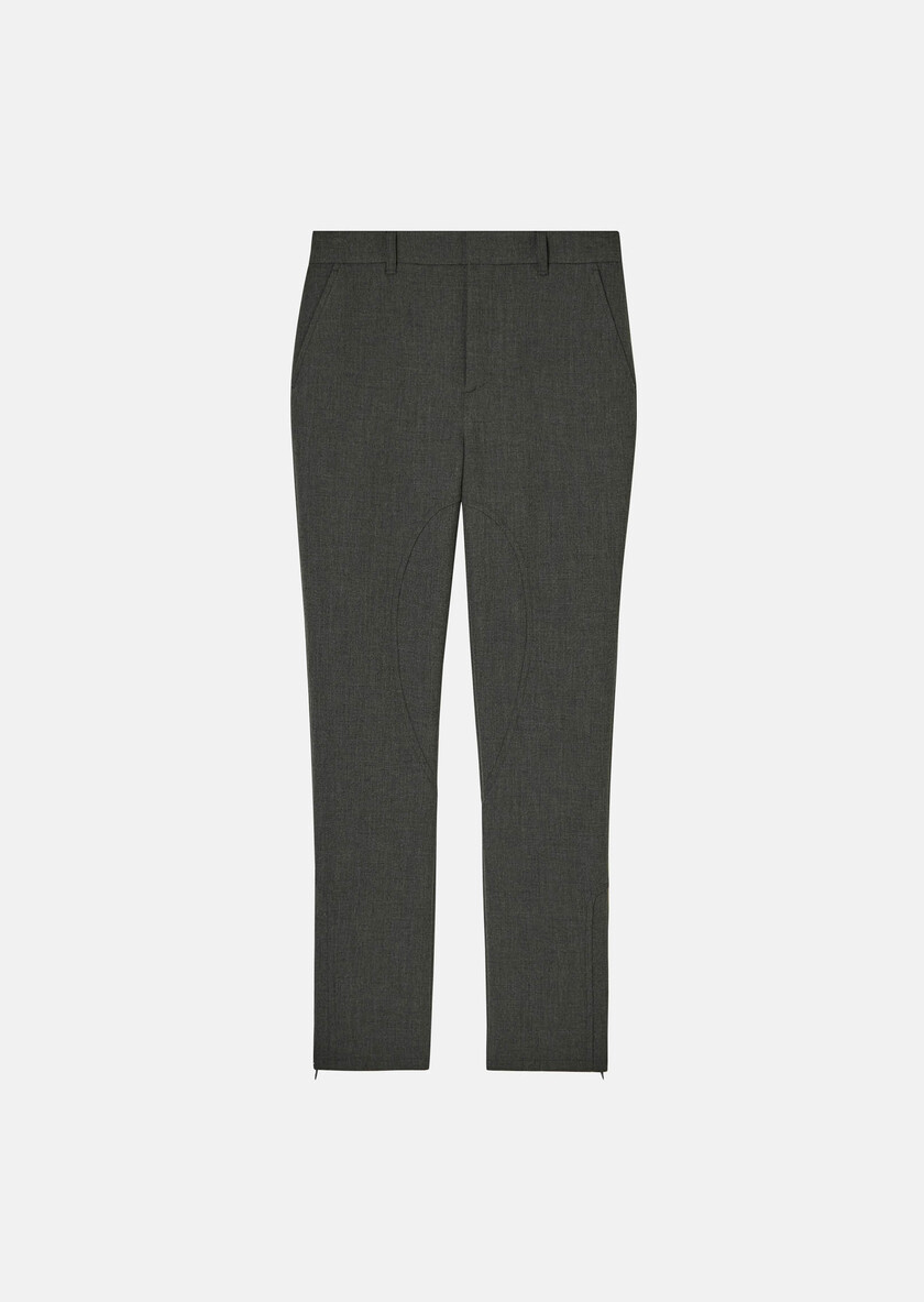 Paxton trousers grey double canvas Grey TARA JARMON UK