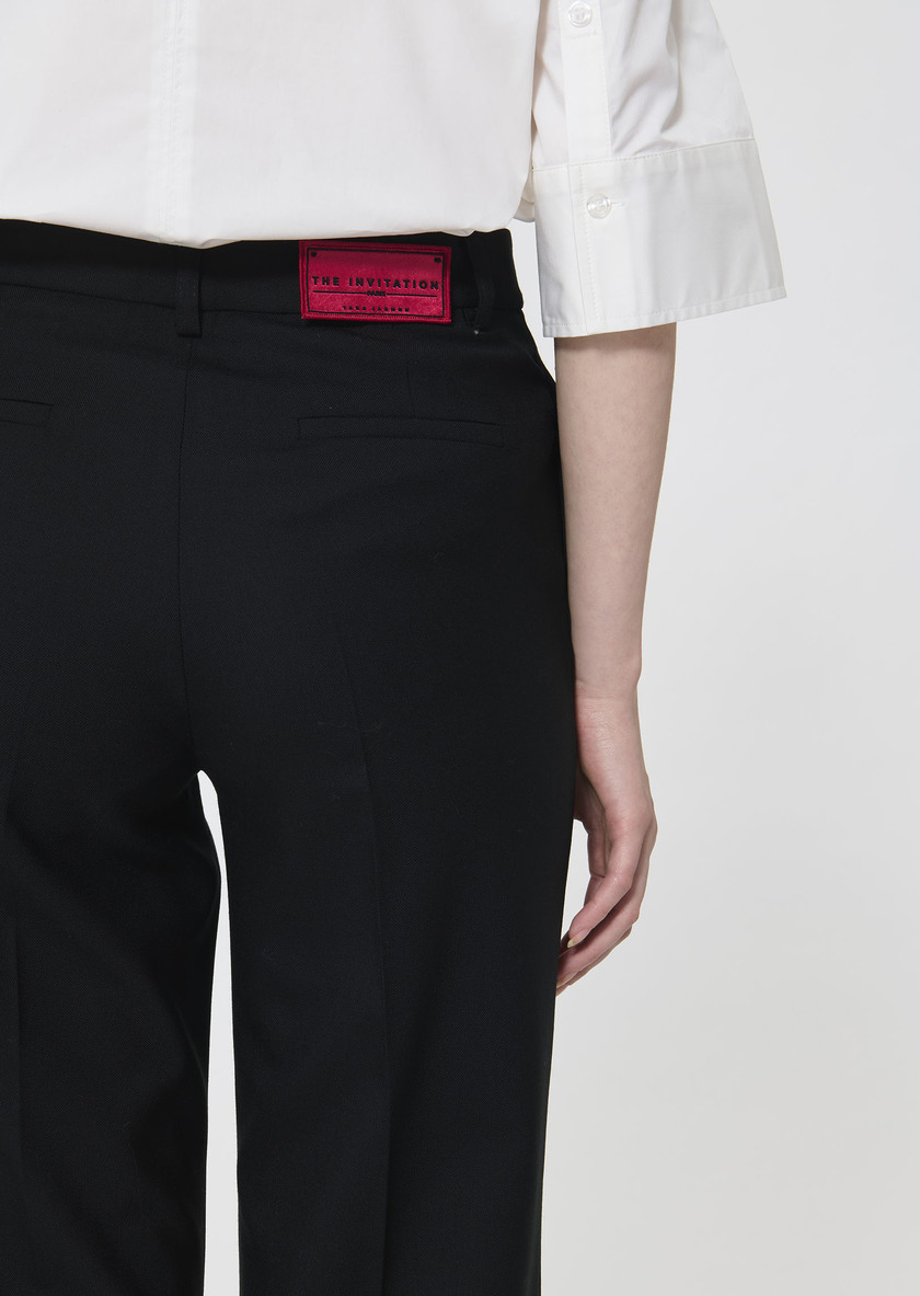 Patrice trousers black cold wool Black TARA JARMON UK