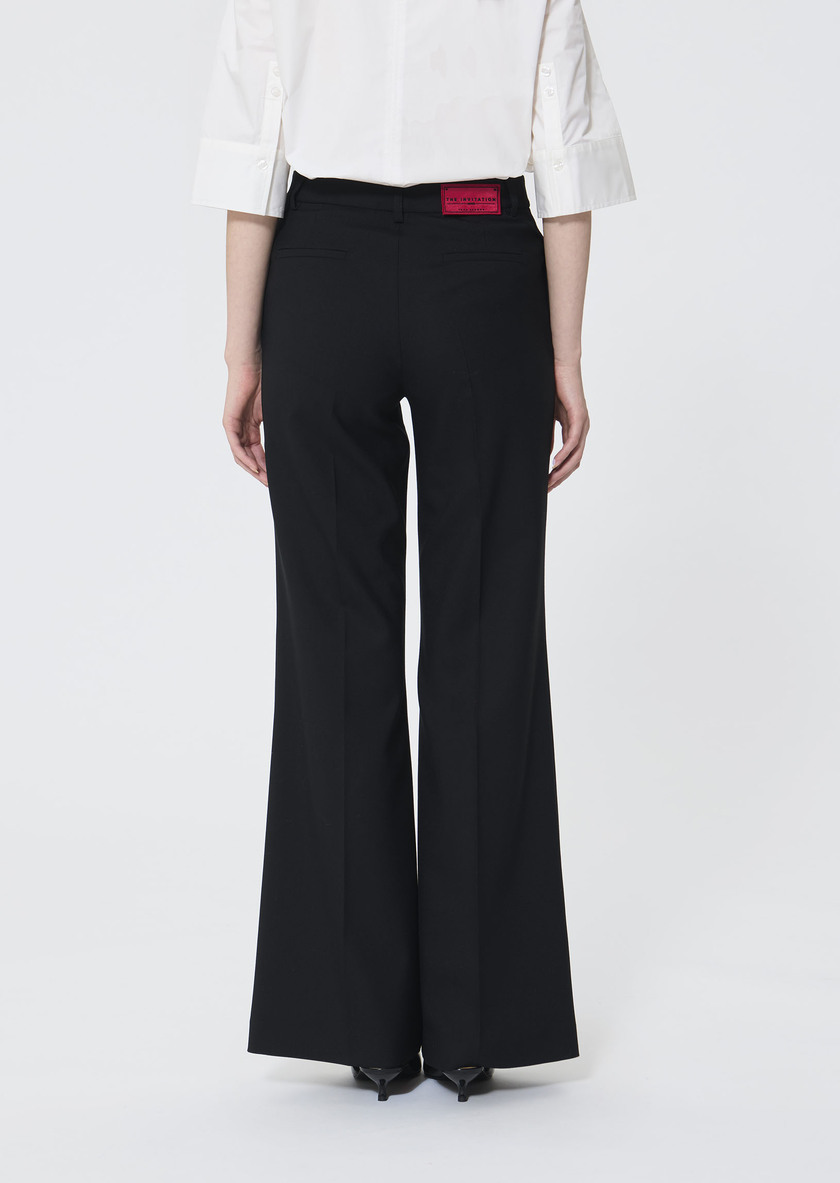 Patrice trousers black cold wool Black TARA JARMON UK