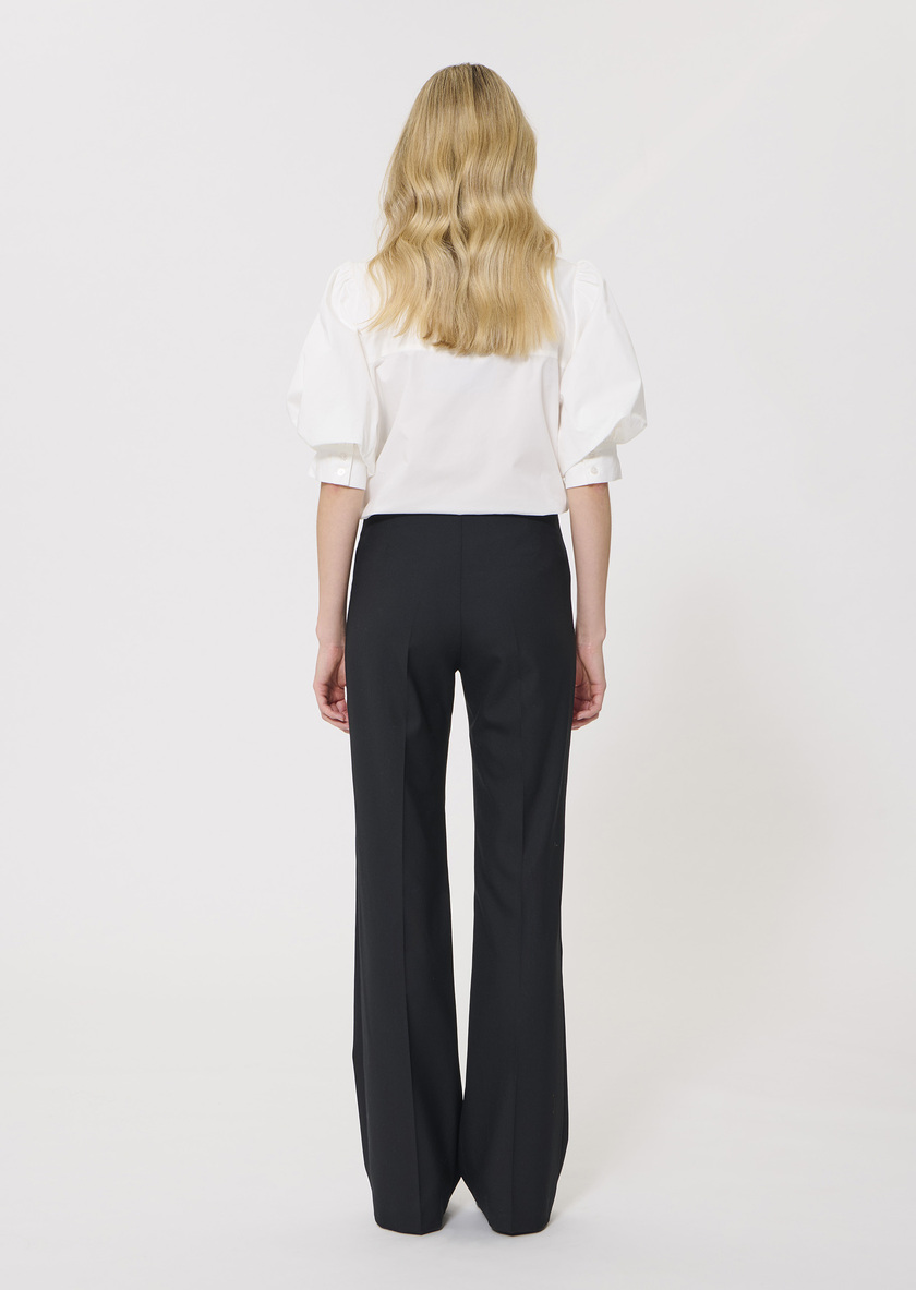 Pepino trousers black cold wool Black TARA JARMON UK