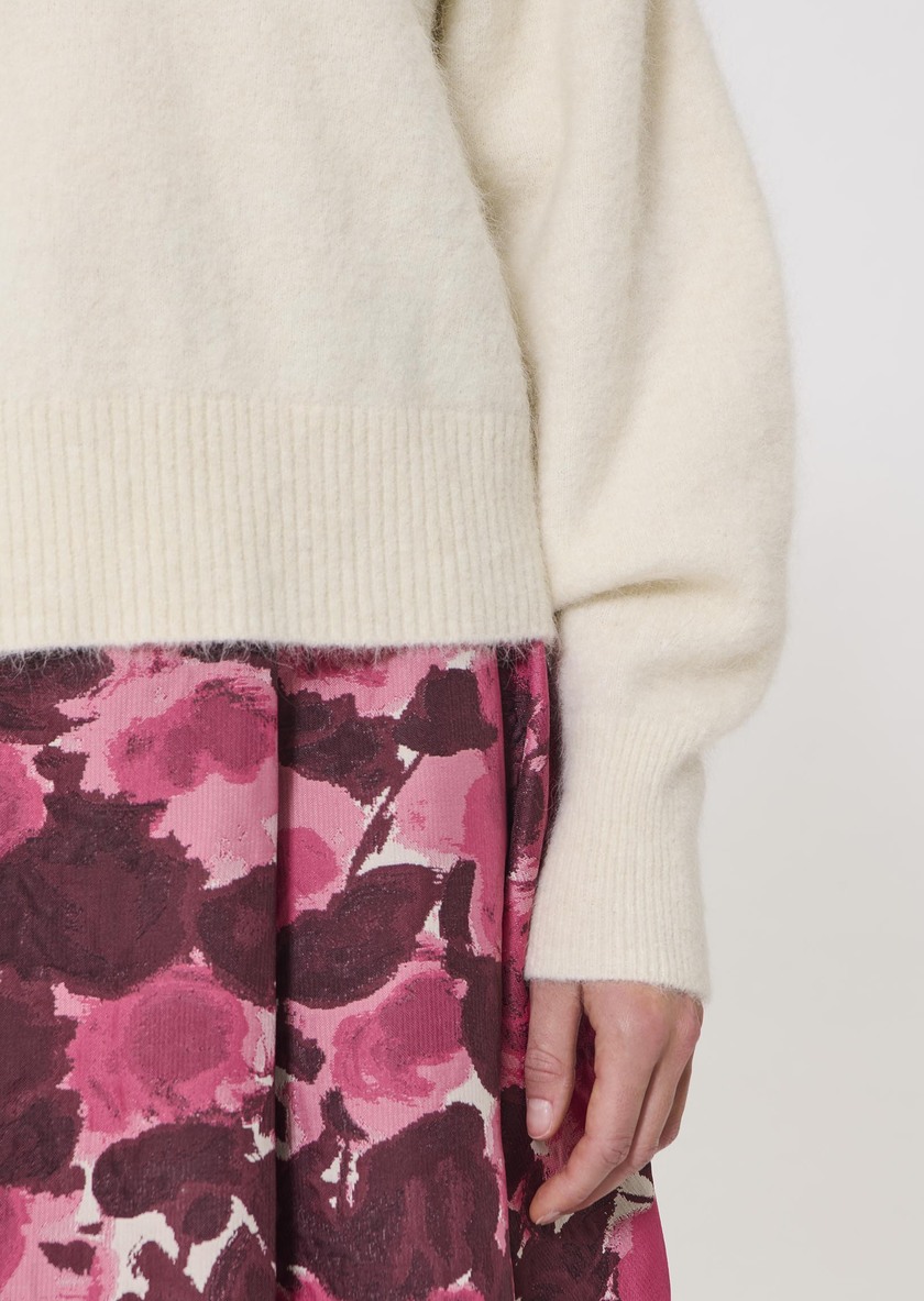 Paz sweater ecru in wool and alpaca Off-white TARA JARMON UK