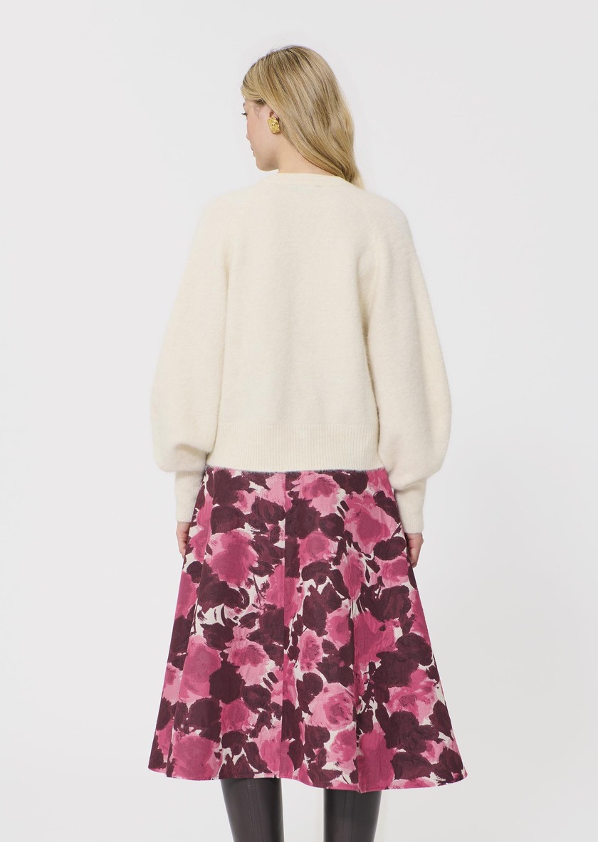 Paz sweater ecru in wool and alpaca Off-white TARA JARMON UK