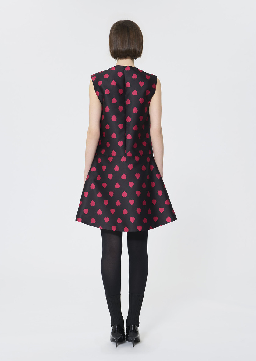 Rumba Dress black with heart print Black TARA JARMON UK