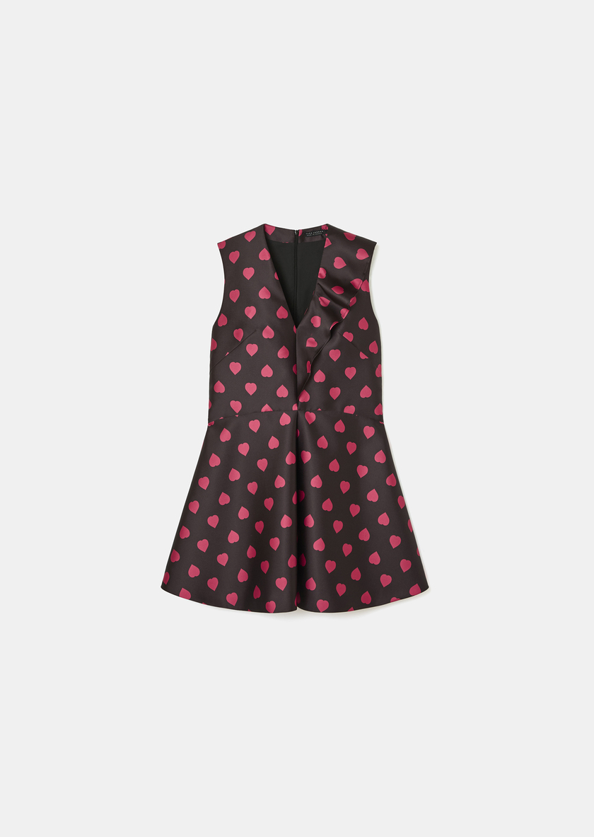Rumba Dress black with heart print Black TARA JARMON UK