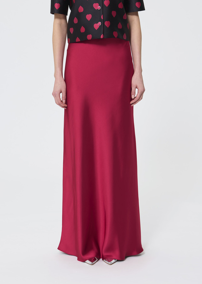 Jesta skirt red satin Garnet TARA JARMON UK