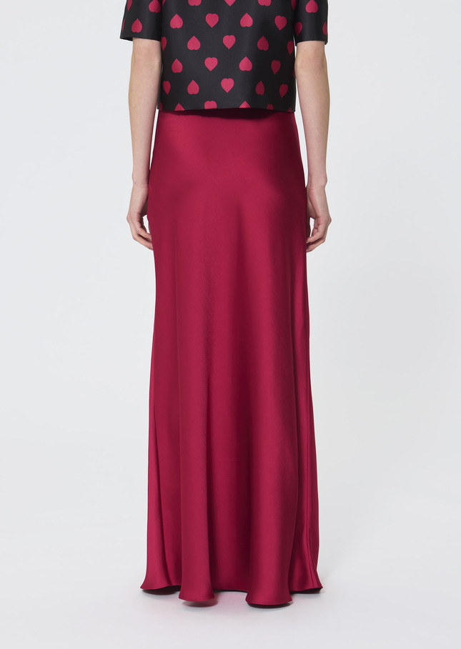 Jesta skirt red satin Garnet TARA JARMON UK