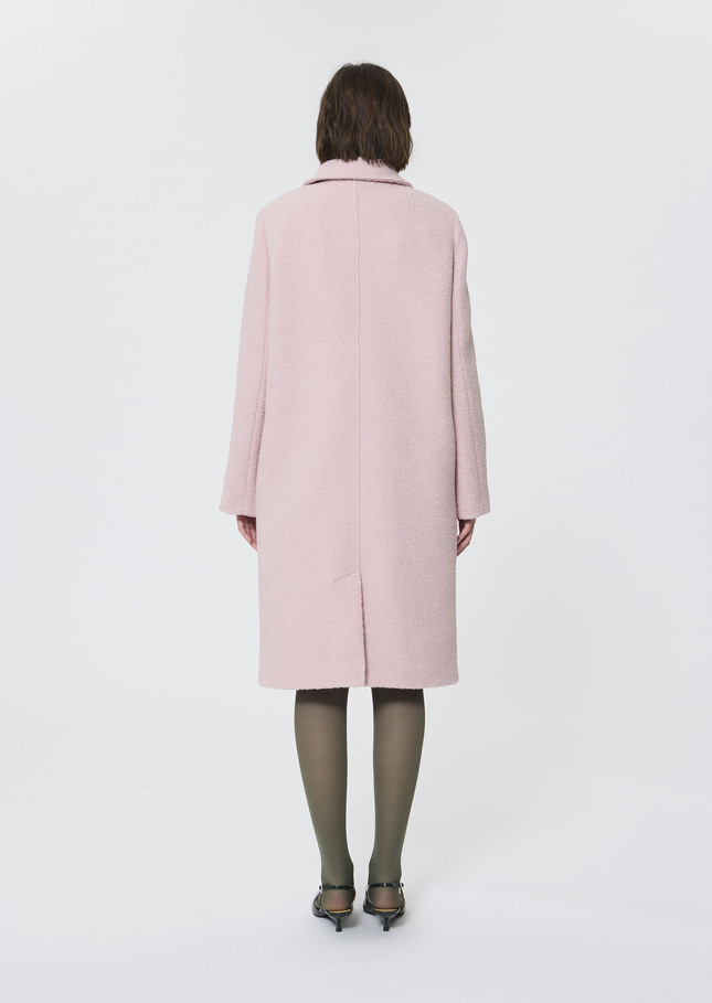 Marguerite Coat pink in bouclé wool Pink TARA JARMON UK