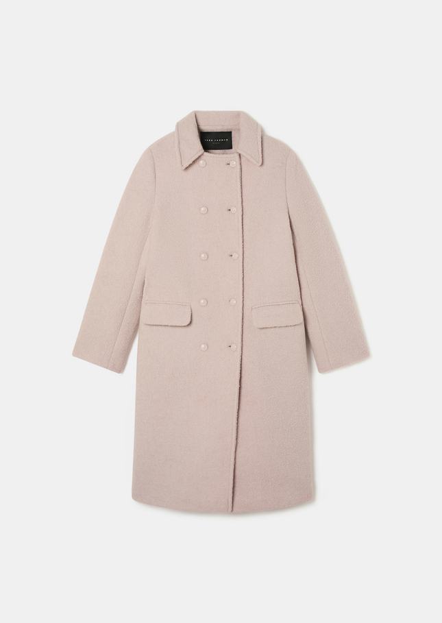 Marguerite Coat pink in bouclé wool Pink TARA JARMON UK