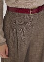 Lea Belt burgundy in crocodile-embossed leather Garnet TARA JARMON UK