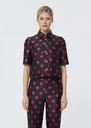 Carolane shirt black with heart print Black TARA JARMON UK