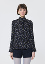 Colette shirt midnight blue floral print Night TARA JARMON UK