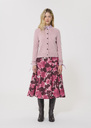 Guido vest pale pink merino and alpaca wool Blush TARA JARMON UK