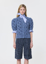 Georges vest midnight blue buttoned knit Night TARA JARMON UK
