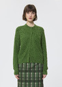 Gerty vest green merino wool Cactus TARA JARMON UK