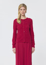Gerty vest red merino wool Garnet TARA JARMON UK
