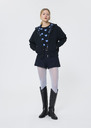 Gianni vest midnight blue technical knit Night TARA JARMON UK