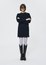 Jasba Skirt midnight blue wool Night TARA JARMON UK