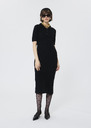 Janna skirt black brushed alpaca Black TARA JARMON UK