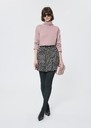 Justine Skirt green with small heart print Vert anglais TARA JARMON UK