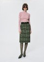 Jaden skirt green with a tartan check Cactus TARA JARMON UK