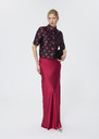 Jesta skirt red satin Garnet TARA JARMON UK
