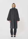Mahe Coat double-sided grey wool Grey TARA JARMON UK