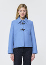 Manoel Coat sky blue woolen cloth Horizon TARA JARMON UK