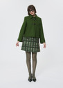Manoel Coat green woolen cloth Cactus TARA JARMON UK