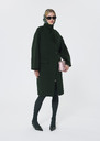 Mocca Coat double-sided wool green Vert anglais TARA JARMON UK